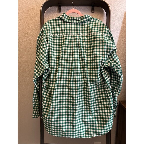 Tommy Hilfiger Mens Green Checked Collar LS Button Up Shirt Sz 2XL - Picture 10 of 12